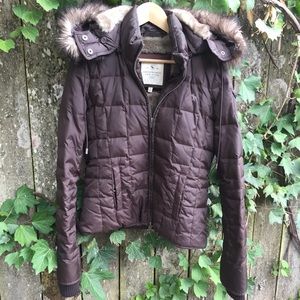 Abercrombie and Fitch Furry Puffer Coat